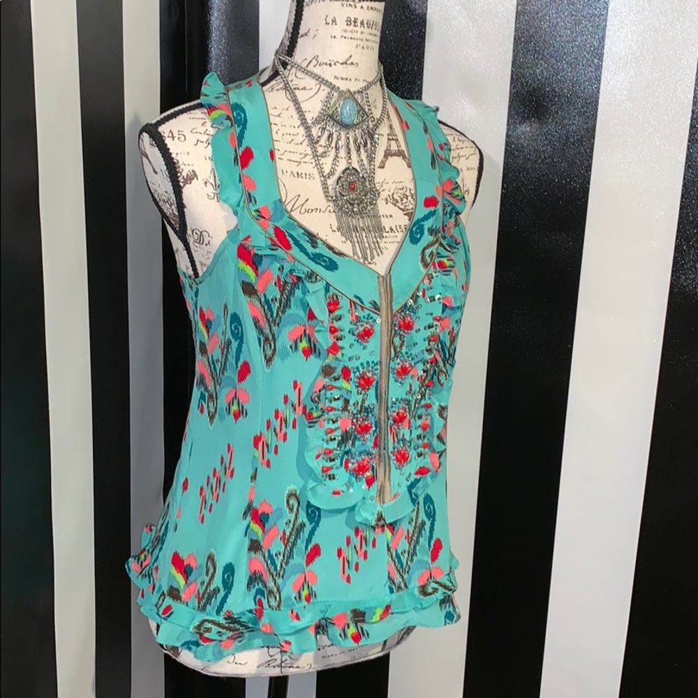Nanette Laporte Silk Embellished Top 4